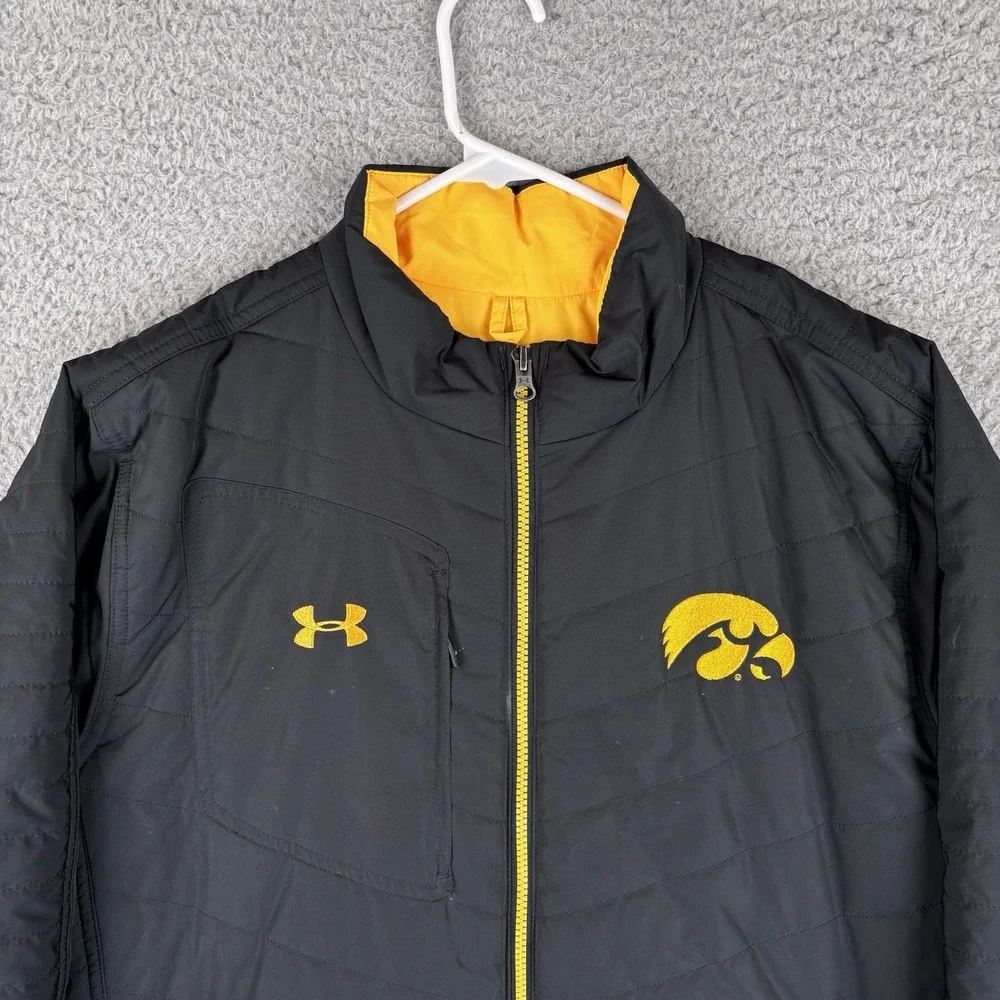 Iowa Hawkeyes Under Armour‎ Jacket Womens Large Long Parka Coat Caitlin Clark